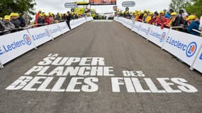 La Planche des belles filles, arrivée d'une étape du tour d'Alsace 2022. 