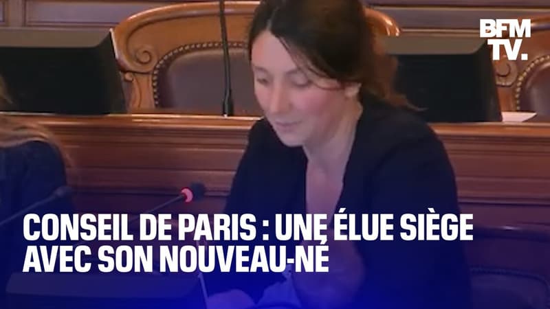 Au Conseil de Paris, cette élue prend la parole avec son nourrisson dans les bras