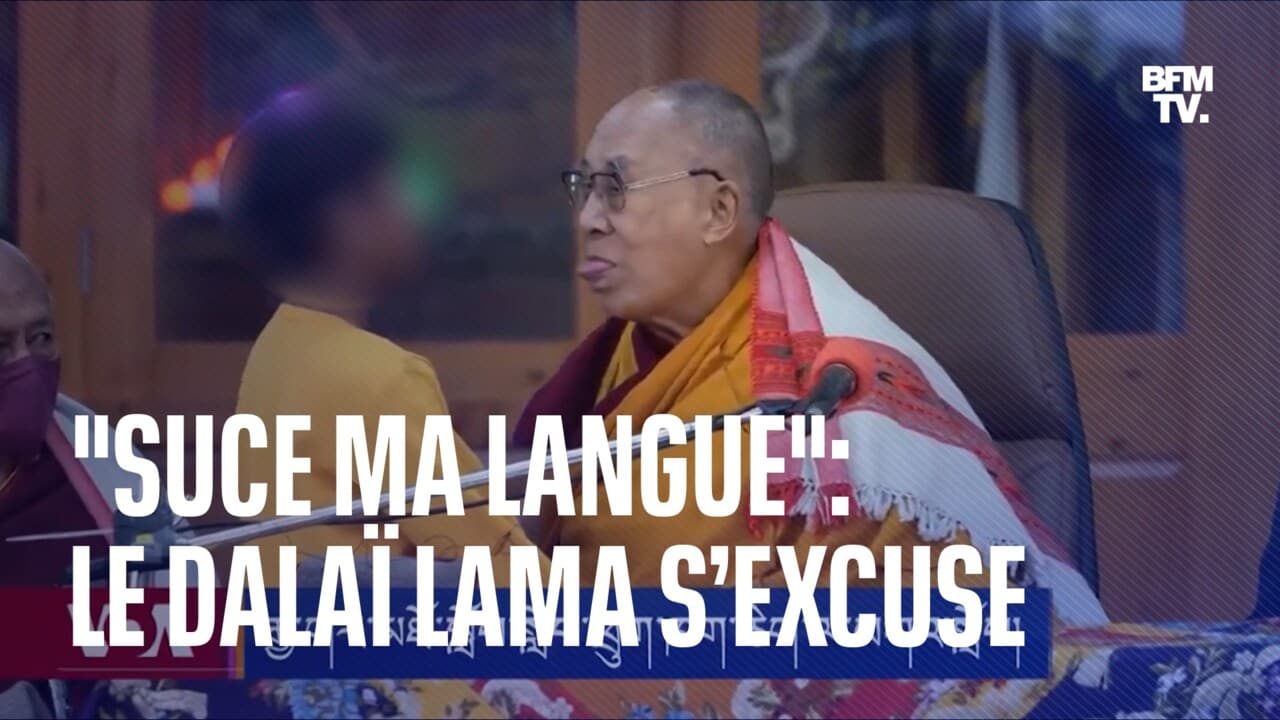 Le Dalaï Lama s’excuse après avoir demandé à un enfant de lui “sucer la  langue”