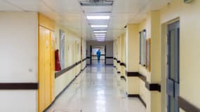 Un couloir d'hôpital à Pointe-à-Pitre (Guadeloupe) le 24 septembre 2020