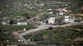 Vue de la colonie Havat Gilat, le 2 février 2018, en Cisjordanie occupée