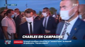 Macron "au contact" des français, entre gestes barrières, conseils et séance photos