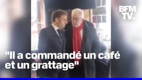 "On a cru que c'était un sosie": Emmanuel Macron en visite surprise dans un bar à Hirson, dans l'Aisne
