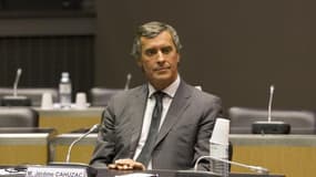Jérôme Cahuzac lors de son audition par la commission d'enquête parlementaire à Paris.