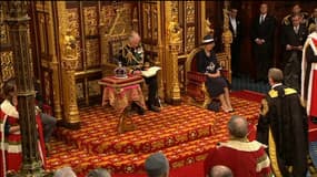 Le prince Charles lit le "discours du trône" le 10 mai 2022.