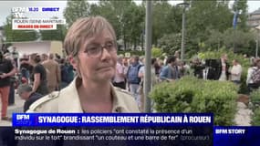 "Notre République laïque ne doit pas supporter ça": des  centaines de personnes présentes au rassemblement républicain à Rouen