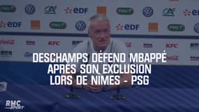 Deschamps défend Mbappé après son exclusion lors de Nîmes - PSG