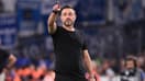 Roberto De Zerbi avec l'OM, le 12 septembre 2025