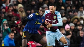 Paul Pogba avec Manchester United contre Burnley en Premier League, le 8 février 2022