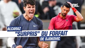Roland-Garros : avant de penser à Sinner, Alcaraz se dit "surpris" du forfait de Djokovic