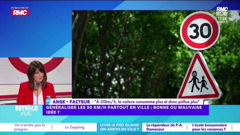 Généraliser les 30 km/h en ville : "La voiture consomme plus donc elle pollue plus", raconte Ange