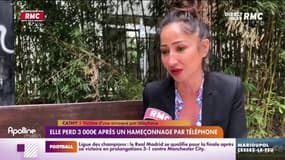 Cathy, victime d'arnaque téléphonique, s'est confiée à RMC.