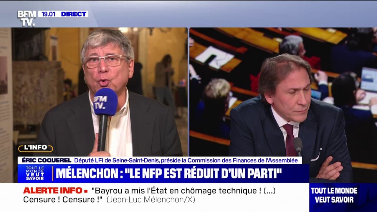 Motion de censure contre le gouvernement bayrou: échange entre éric coquerel (lfi) et jérôme guedj (ps)