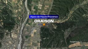 La commune d'Oraison, dans les Alpes-de-Haute-Provence.