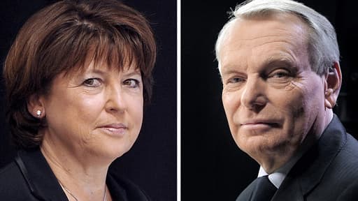 Martine Aubry, Première secrétaire du PS, et le Premier ministre Jean-Marc Ayrault.