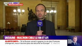 "Ces propos sont particulièrement irresponsables": Manuel Bompard (LFI) répond aux critiques d'Emmanuel Macron sur ceux "qui font le choix de la défaite" de l'Ukraine 