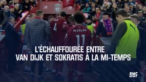 Liverpool-Arsenal : l’échauffourée à la mi-temps entre Van Dijk et Sokratis