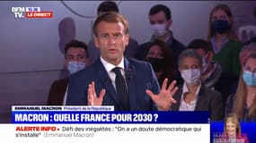 "Personne ne pensait qu'on pouvait manquer de masques": Emmanuel Macron veut "rebâtir les termes d'une indépendance productive française et européenne"