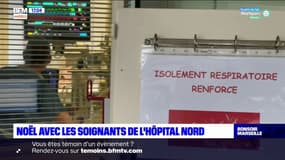 Marseille: Noël avec les soignants de l'hôpital nord