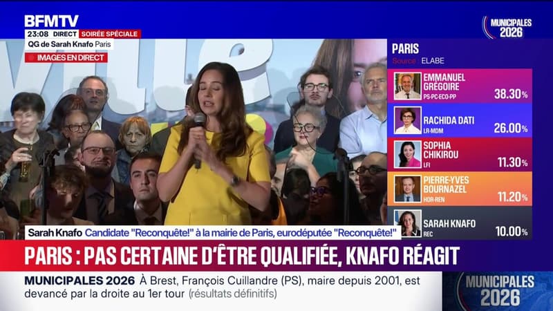Municipales 2026 à Paris: "Notre ligne politique vient de faire ne percée historique", se félicite Sarah Knafo