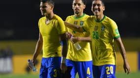 Thiago Silva, Marquinhos et Firmino