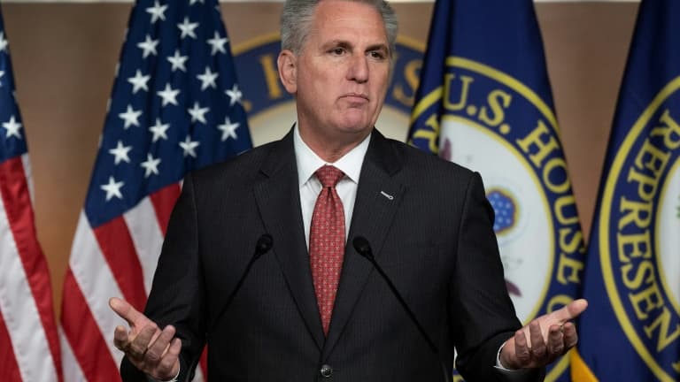 Le républicain Kevin McCarthy au Congrès à Washington le 18 novembre 2021
