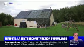 La lente reconstruction de Chézy-sur-Marne un mois après la violente tempête de grêle