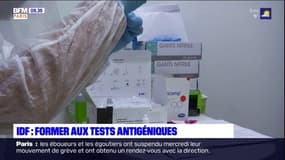 Covid-19: la région IDF forme des bénévoles aux tests antigéniques