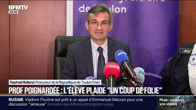 Professeure poignardée à Sanary-sur-Mer:  l’adolescent plaide "un coup de folie"