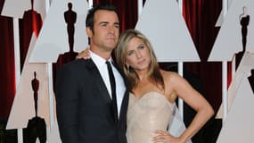 Jennifer Aniston et Justin Theroux sur le tapis rouge.