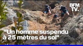  "Intense et complexe": la périlleuse opération de secours pour sauver un homme suspendu à 25 mètres du sol 