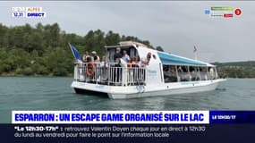 Alpes-de-Haute-Provence: un escape game organisé sur le lac d'Esparron-sur-Verdon pour sensibiliser les vacanciers au respect de l'environnement