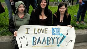Des manifestantes pro-européennes à Edindhurg, en Ecosse, le 28 juin 2016