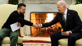 Volodymyr Zelensky et Joe Biden, le 12 décembre 2023 à la Maison Blanche