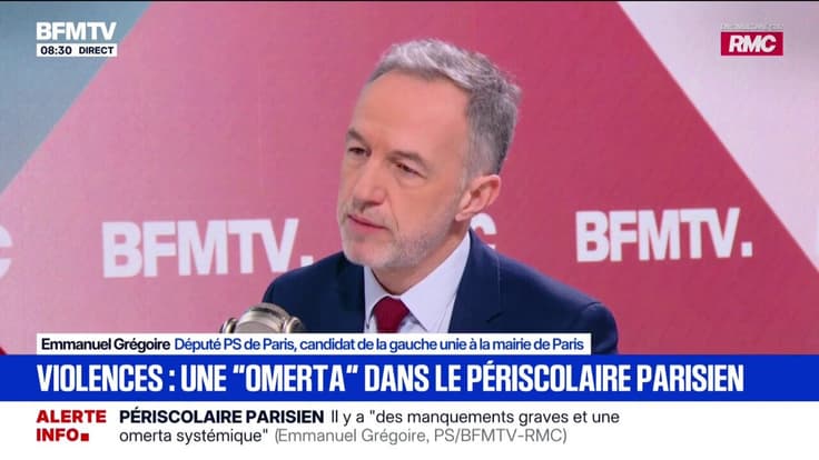 Violences dans le périscolaire: Emmanuel Grégoire, candidat de la gauche unie à la mairie de Paris, dénonce une "omerta systémique" 