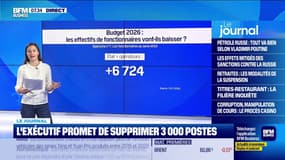 L'exécutif promet de supprimer 3.000 postes