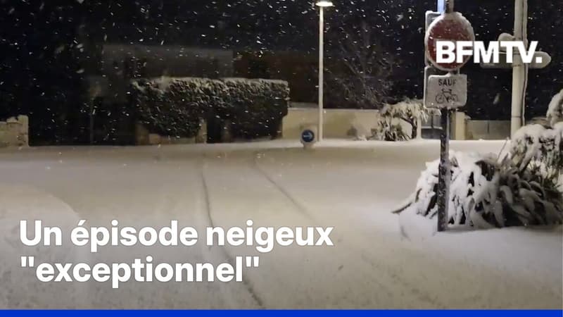 Un épisode neigeux "exceptionnel": jusqu'à 35cm de neige sont tombés dans le département de la Charente-Maritime