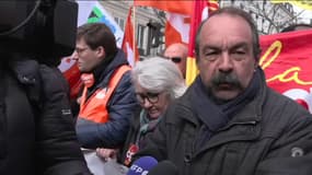 Philippe Martinez, leader de la CGT, le 11 mars 2023, lors de la manifestation contre la réforme des retraites