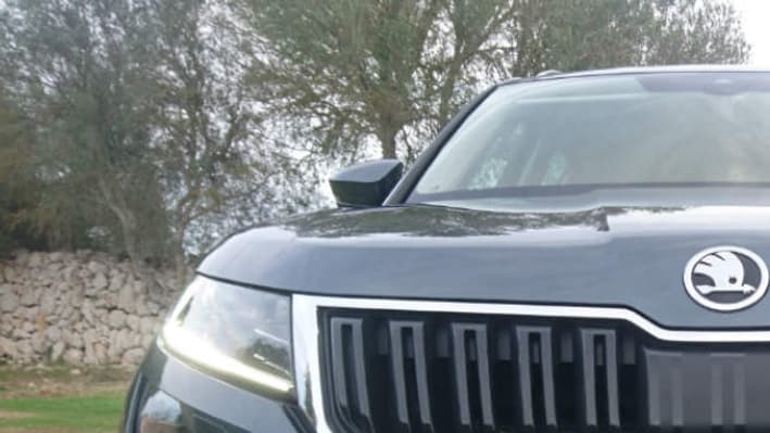 La calandre avec son effet 3D donne son identité à ce Skoda Kodiaq