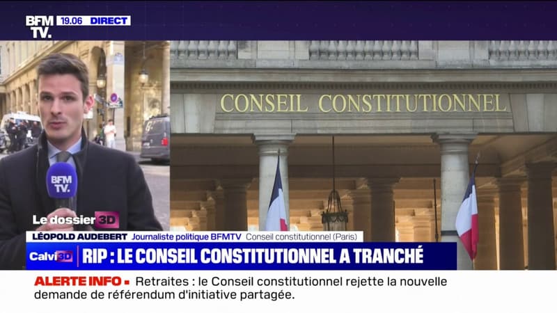 Le Conseil constitutionnel a rejeté la deuxième demande de référendum d'initiative partagée