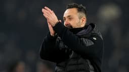 Roberto De Zerbi lors du match Angers-OM (2-5, Ligue des champions), le 17 janvier 2026