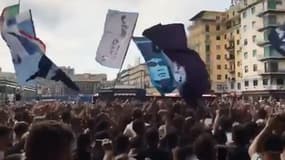 Des supporters de Naples