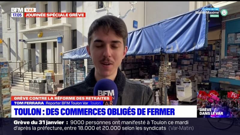 Grève du 31 janvier: des commerces toulonnais impactés par la mobilisation