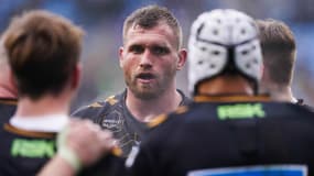 Brad Shields avec les Wasps en janvier 2022