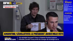 Argentine: le président Javier Milei vote pour lors des élections législatives