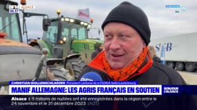 Alsace: les agriculteurs fançais ont manifesté avec leurs collègues allemands