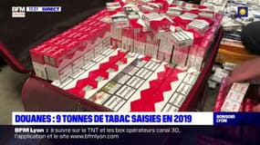 Douanes : 9 tonnes de tabac saisies en 2019