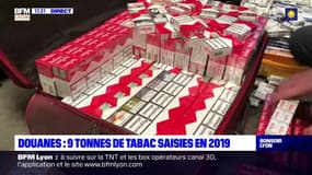 Douanes : 9 tonnes de tabac saisies en 2019