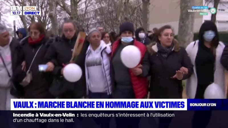 Incendie de Vaulx-en-Velin: environ 200 personnes à la marche blanche