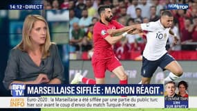 Emmanuel Macron a jugé "inacceptable" le fait que la Marseillaise soit sifflée lors du match France-Turquie